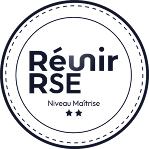 Logo Réunir RSE - Noir - Niveau Maitrîse - Format PNG